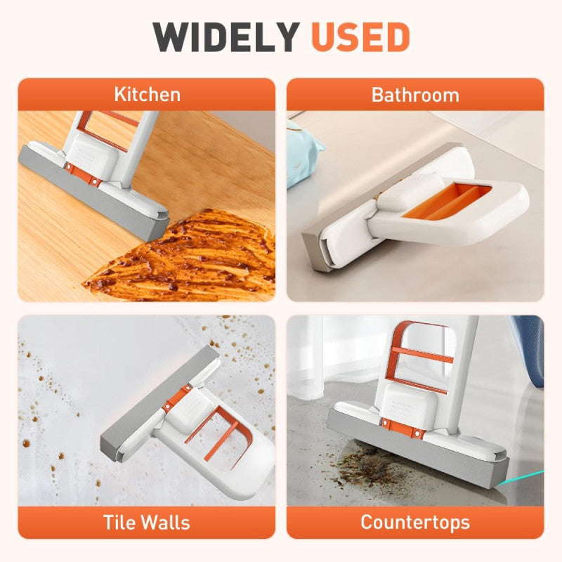 Foldable Mini Mop – Portable Self-Squeezing Wet & Dry Cleaning Mop