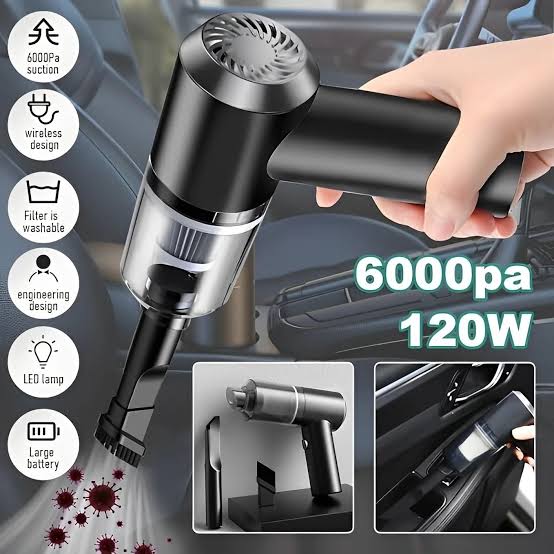 3-in-1 Portable Cordless Vacuum Cleaner – Compact Handheld Dust Cleaner