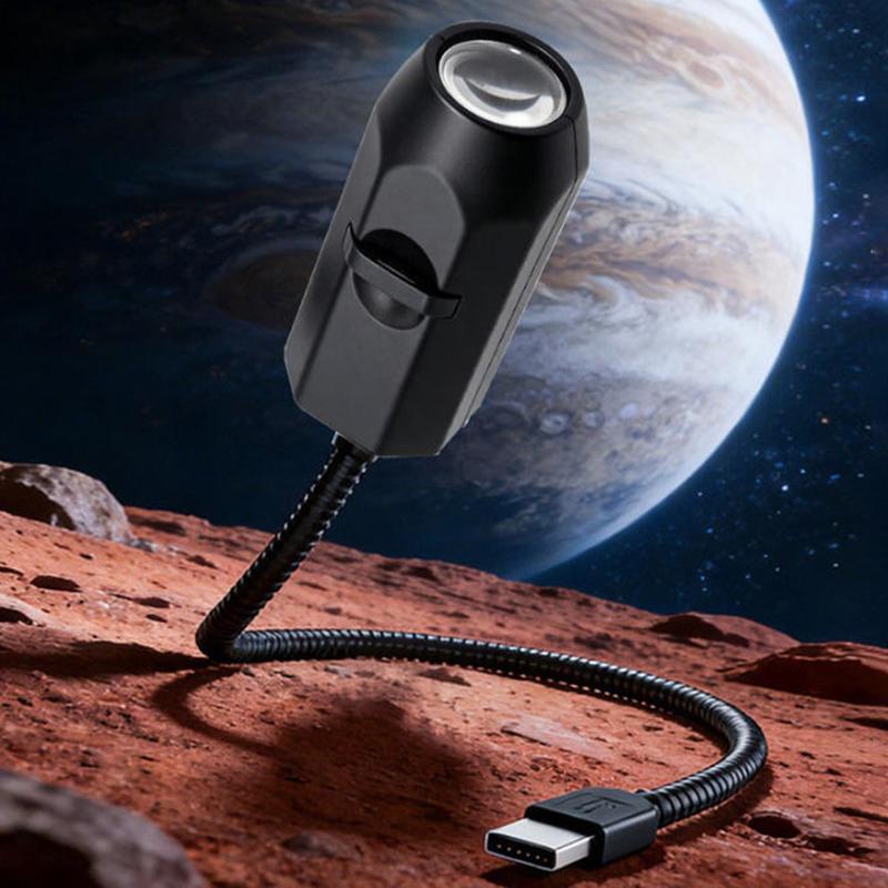 USB Moon & Earth Planet Projector Lamp – 6-Lens Starry Sky Night Light