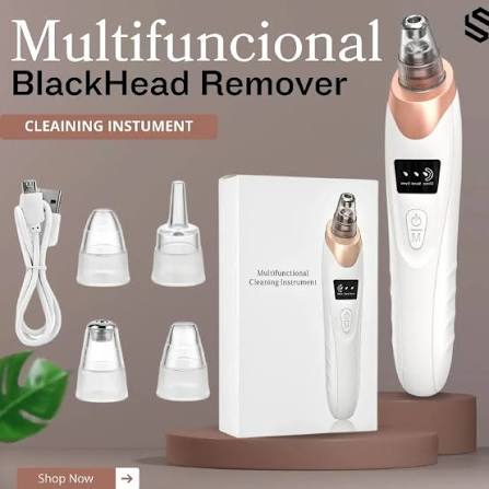5-in-1 Blackhead Remover Machine – Rechargeable Pore Vacuum Facial Cleaner