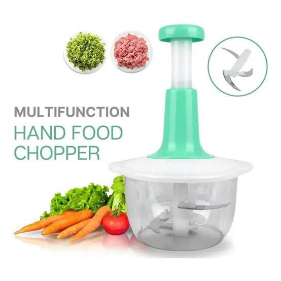 Manual Hand Push Chopper – 1.5L Multi-Functional Vegetable & Meat Chopper