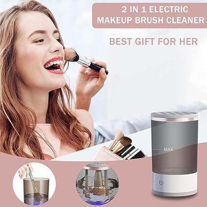 3-in-1 Electric Makeup Brush Cleaner – Automatic Makeup Brush Washing &amp; Drying Machine