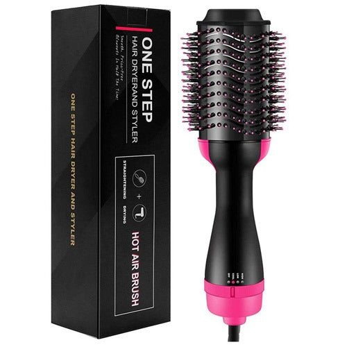 3-in-1 One-Step Hot Air Brush – Hair Dryer, Straightener &amp; Volumizing Styler