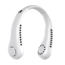 USB Rechargeable Neck Fan – 3-Speed 360° Rotating Portable Neck Hanging Fan