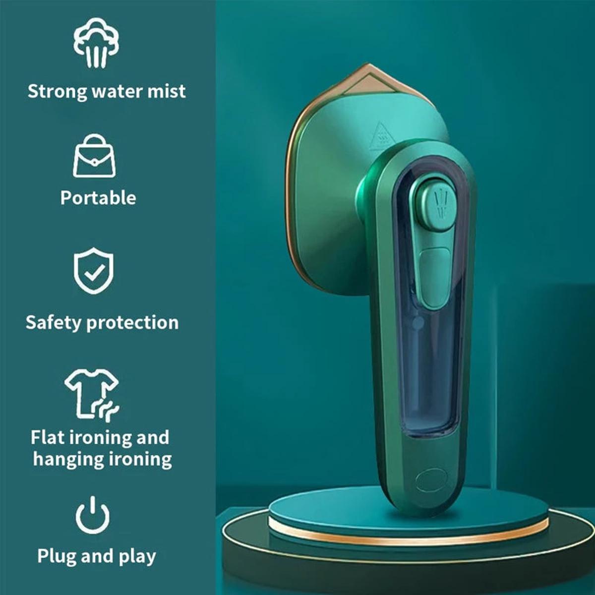Portable Steam Iron – Mini Travel Iron with Spray, Steam & Dry Ironing