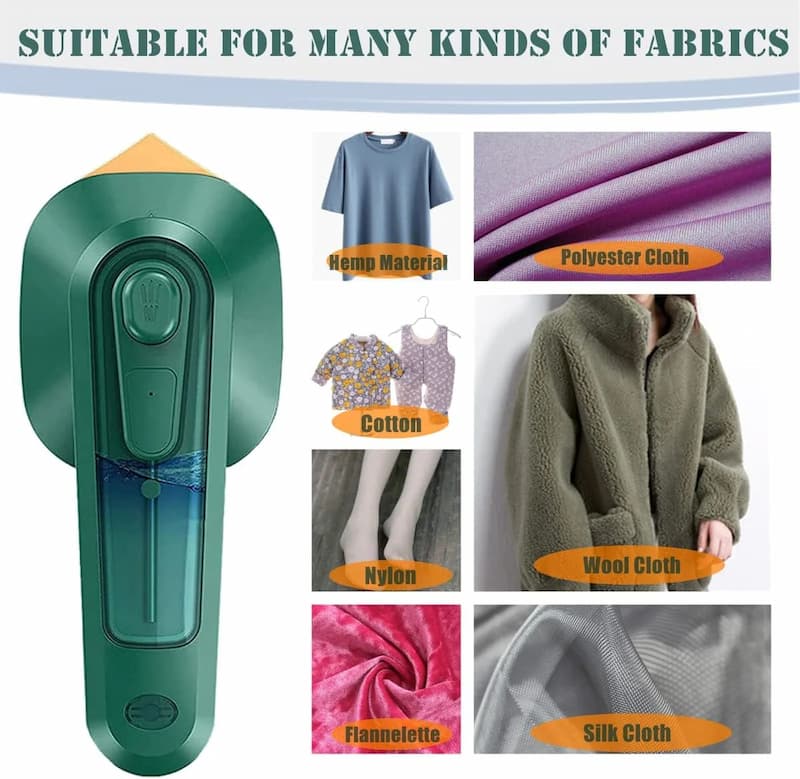 Portable Steam Iron – Mini Travel Iron with Spray, Steam & Dry Ironing